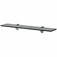 VIDAXL - vidaXL 2x Etagères Murales Etagères Flottantes Etagères Suspendues Salon Chambre à Coucher Salle de Bain Intérieur Maison Verre 60x10 cm 8 mm - vignette