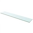 VIDAXL - vidaXL Panneau pour étagère de salon chambre Verre transparent 110 x 20 cm - vignette