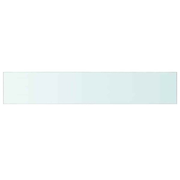 VIDAXL - vidaXL Panneau pour étagère de salon chambre Verre transparent 110 x 20 cm - large