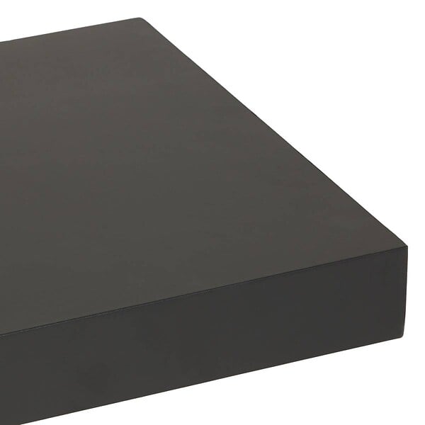 5 FIVE SIMPLY SMART - Étagère murale flottante carrée coloris Noir L 23.5 cm Fixations invisibles - large