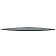VIDAXL - vidaXL 2x Etagères d'Angle et Supports Chromés Etagère Murale Cuisine Salle de Bains Salon Maison Intérieur Durable Verre Noir 25x25 cm - vignette