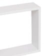 5 FIVE SIMPLY SMART - Lot de 3 Étagères murales flottantes Cubes coloris Blanc Fixations invisibles - vignette