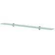 VIDAXL - vidaXL 2x Etagères Murales Etagères Flottantes Etagères Suspendues Salon Chambre à Coucher Salle de Bain Maison Intérieur Verre 100x10 cm 8 mm - vignette