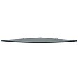 VIDAXL - vidaXL 2x Etagères d'Angle et Supports Chromés Etagère Murale Cuisine Salle de Bains Salon Maison Intérieur Durable Verre Noir 35x35 cm - vignette