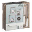 5 FIVE SIMPLY SMART - Lot de 3 Étagères murales flottantes Cubes coloris Chêne naturel Fixations invisibles - vignette