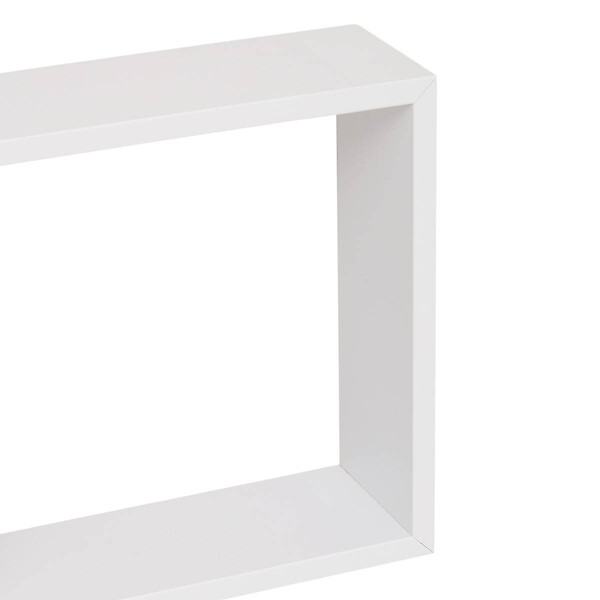 5 FIVE SIMPLY SMART - Lot de 3 Étagères murales flottantes Cubes coloris Blanc Fixations invisibles - large