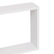 5 FIVE SIMPLY SMART - Lot de 3 Étagères murales flottantes Cubes coloris Blanc Fixations invisibles - vignette