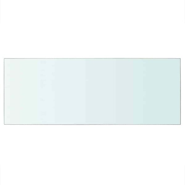 VIDAXL - vidaXL Panneau pour étagère de salon chambre Verre transparent 60 x 25 cm - large
