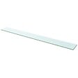 VIDAXL - vidaXL Panneau pour étagère de salon chambre Verre transparent 110 x 12 cm - vignette