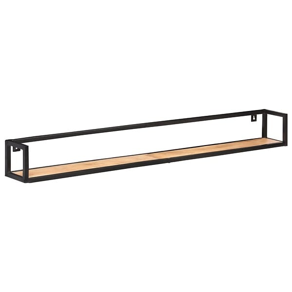 VIDAXL - vidaXL 2x Bois d'Acacia Massif Etagères Murales Etagères Suspendues Etagères Flottantes Supports Muraux Salon Salle de Séjour Intérieur 160 cm - large