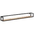 VIDAXL - vidaXL 2x Bois d'Acacia Massif Etagères Murales Etagères Suspendues Etagères Flottantes Supports Muraux Salon Salle de Séjour Intérieur 160 cm - vignette