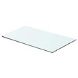 VIDAXL - vidaXL Panneau pour étagère de salon chambre Verre transparent 60 x 30 cm - vignette