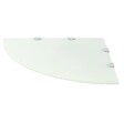 VIDAXL - vidaXL Étagère de coin avec supports chromés salle de bain Verre Blanc 45x45 cm - vignette