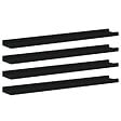 VIDAXL - vidaXL 4x Etagères Murales Etagères Suspendues Etagères Flottantes Salon Salle de Séjour Chambre à Coucher Maison Intérieur Noir 80x9x3 cm - vignette
