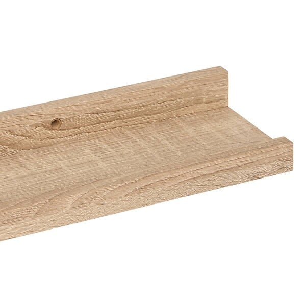 5 FIVE SIMPLY SMART - Étagère murale flottante coloris Chêne naturel L 58 cm pour tableau & cadre - large