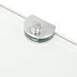 VIDAXL - vidaXL Étagère de coin avec supports chromés Verre Transparent 25 x 25 cm - vignette
