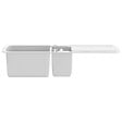 VIDAXL - vidaXL Évier de cuisine Granit Double lavabo Blanc - vignette