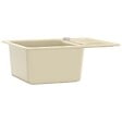 VIDAXL - vidaXL Évier de cuisine Granit Seul lavabo Beige - vignette