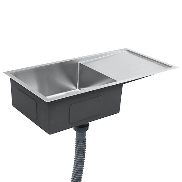 VIDAXL - vidaXL Évier de cuisine fait à la main Acier inoxydable - large