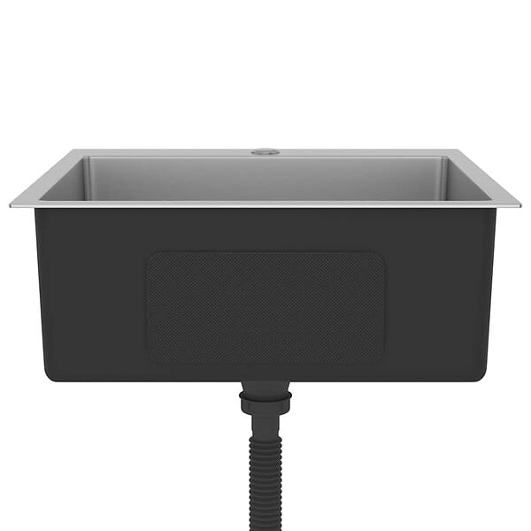 VIDAXL - vidaXL Évier de cuisine fait main Acier inoxydable - large