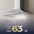 CIARRA - Hotte Aspirante murale 90cm 406m³/h 3 Vitesses 201SS90 - vignette
