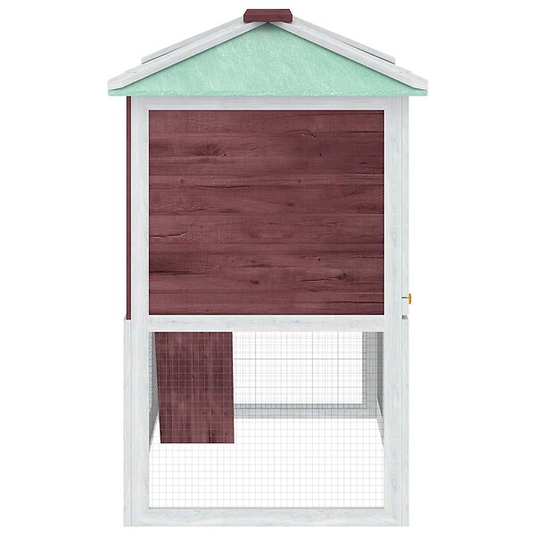 VIDAXL - vidaXL Cage double pour animaux Marron Bois - large