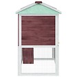 VIDAXL - vidaXL Cage double pour animaux Marron Bois - vignette
