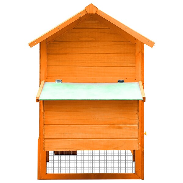VIDAXL - vidaXL Poulailler Bois de pin massif et sapin 170x81x110 cm - large