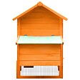 VIDAXL - vidaXL Poulailler Bois de pin massif et sapin 170x81x110 cm - vignette
