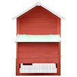 VIDAXL - vidaXL Poulailler Rouge 170x81x110 cm Bois de pin massif et sapin - vignette