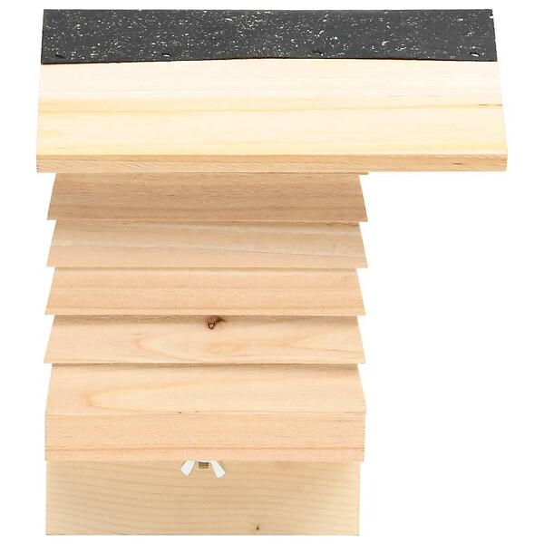 VIDAXL - vidaXL Hôtel d'abeilles Bois de sapin massif 22x20x20 cm - large