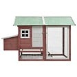 VIDAXL - vidaXL Poulailler Moka 170x81x110 cm Bois de pin massif et sapin - vignette