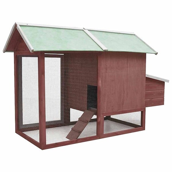 VIDAXL - vidaXL Poulailler Moka 170x81x110 cm Bois de pin massif et sapin - large