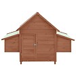 VIDAXL - vidaXL Poulailler Moka et blanc 150x96x110 cm Bois de sapin massif - vignette