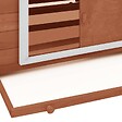 VIDAXL - vidaXL Poulailler Moka et blanc 150x96x110 cm Bois de sapin massif - vignette