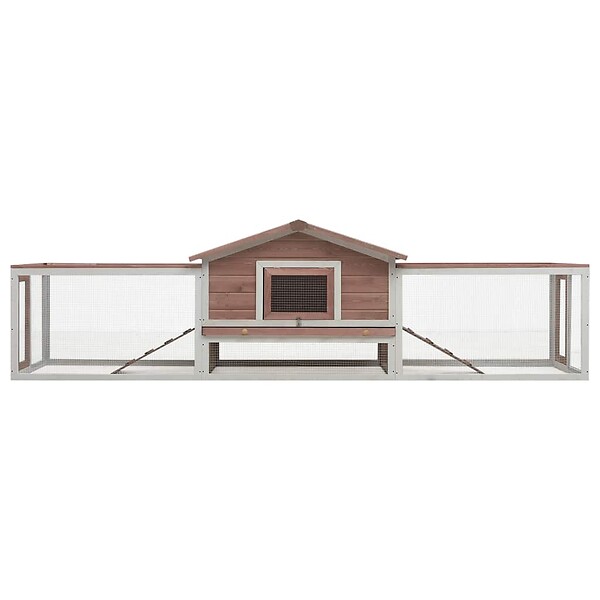 VIDAXL - vidaXL Clapier Moka 310x70x87 cm Pin massif et sapin - large