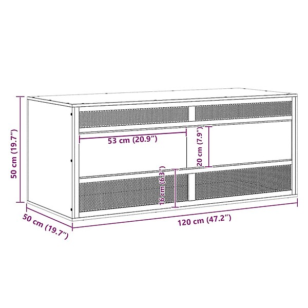 VIDAXL - vidaXL Terrarium Bois d'ingénierie 120x50x50 cm - large