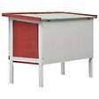 VIDAXL - vidaXL Clapier d'extérieur 1 niveau Rouge Bois - vignette