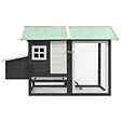 VIDAXL - vidaXL Poulailler Gris 170x81x110 cm Bois de pin massif et sapin - vignette