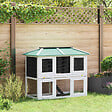 VIDAXL - vidaXL Cage double pour animaux Bois - vignette