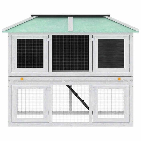 VIDAXL - vidaXL Cage double pour animaux Bois - large