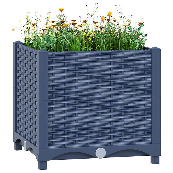VIDAXL - vidaXL Lit surélevé 40x40x38 cm Polypropylène - large