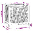 VIDAXL - vidaXL Lit surélevé 40x40x38 cm Polypropylène - vignette