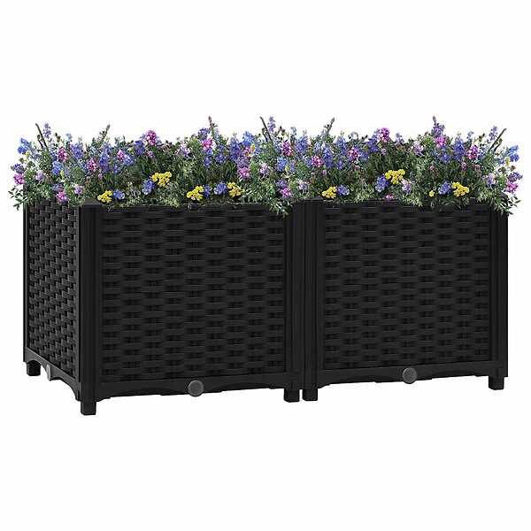 VIDAXL - vidaXL Lit surélevé 80x40x38 cm Polypropylène - large