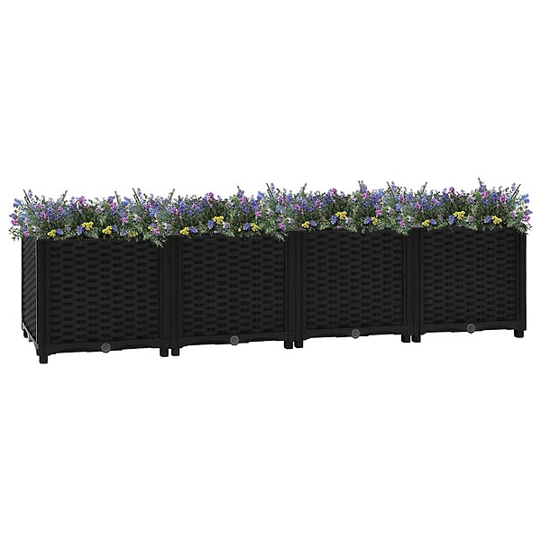 VIDAXL - vidaXL Lit surélevé 160x40x38 cm Polypropylène - large
