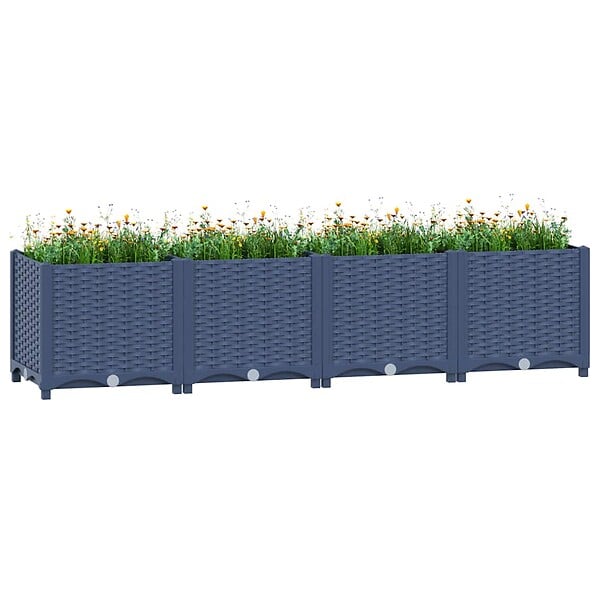 VIDAXL - vidaXL Lit surélevé 160x40x38 cm Polypropylène - large