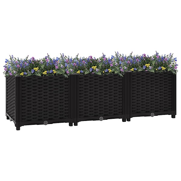 VIDAXL - vidaXL Lit surélevé 120x40x38 cm Polypropylène - large