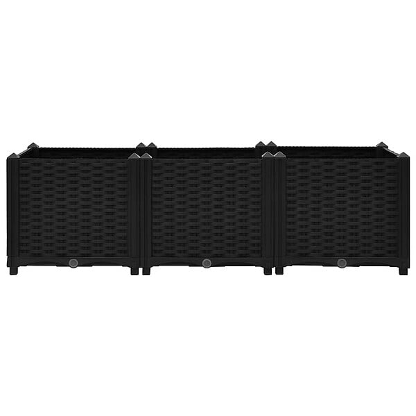 VIDAXL - vidaXL Lit surélevé 120x40x38 cm Polypropylène - large