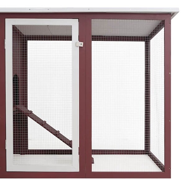 VIDAXL - vidaXL Poulailler d'extérieur avec 1 nichoir Marron Bois - large