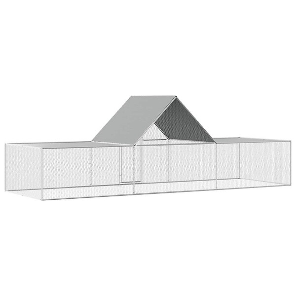 VIDAXL - vidaXL Poulailler 6 x 2 x 2 m Acier galvanisé - large